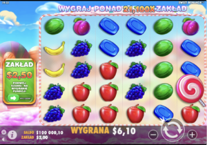Sweet Bananza Wygrana