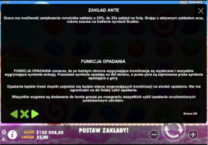 Sweet Bananza Zasada